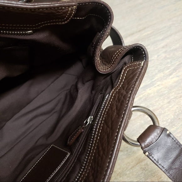 Coach Soho Brown Pebble Grain Leather Satchel H0693-02764 - Picture 4 of 10